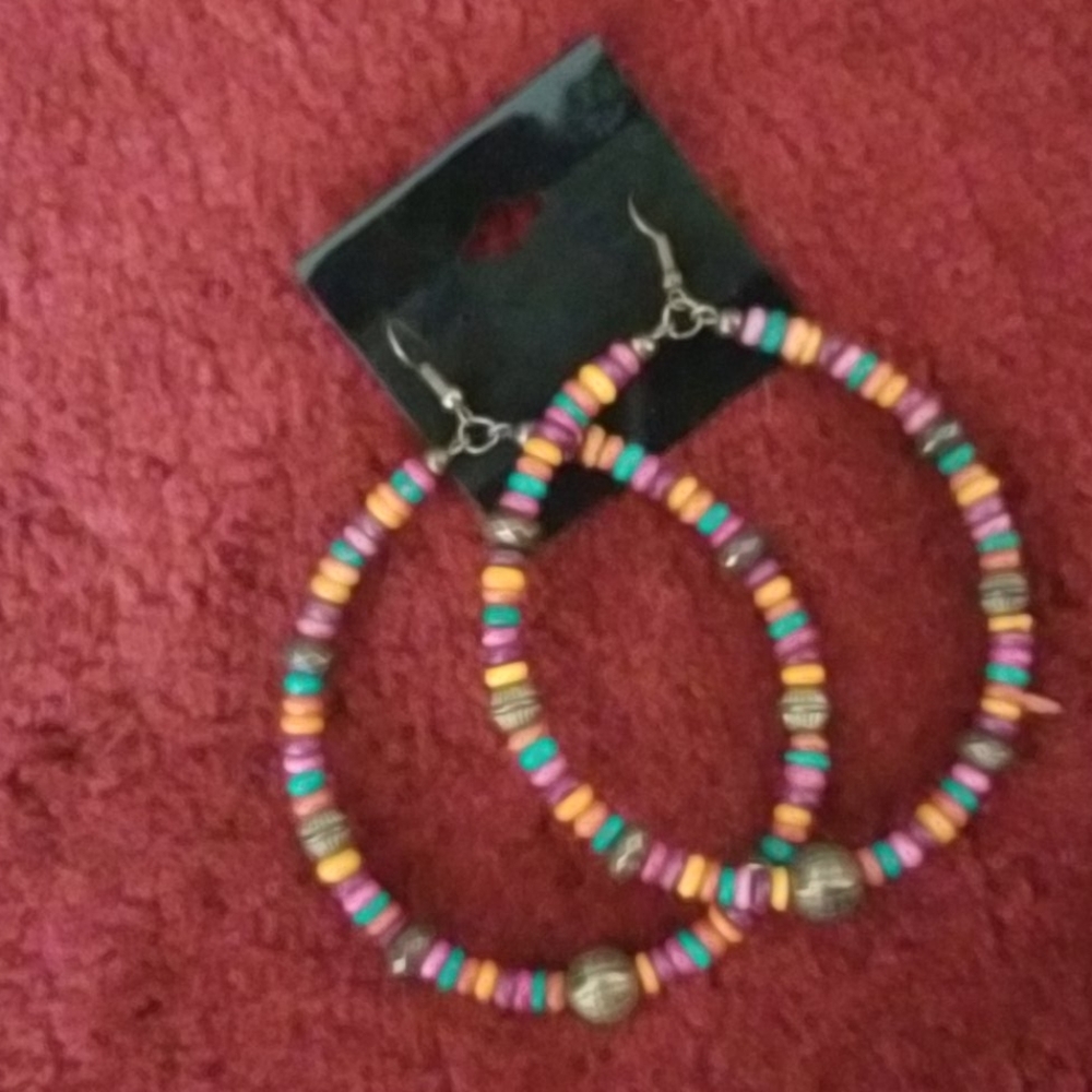 Multi Colored Hoops - image 2